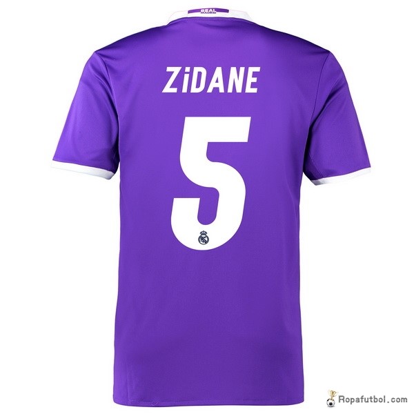 Camiseta Real Madrid Replica Segunda Ropa Zidane 2016/17 Purpura